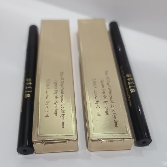 NIB's ✅ 2 x STILA  #INTENSE BLACK STAY ALL DAY WATERPROOF LIQUID EYELINERS✨NIB'S - Picture 2 of 8